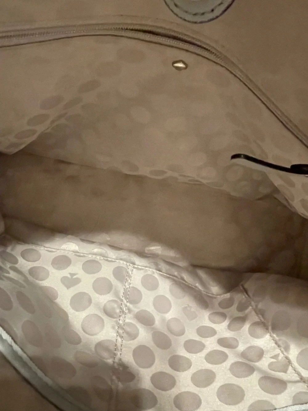 Kate Spade Light Gray/Blue Leather Cedar Street Jensen Tote